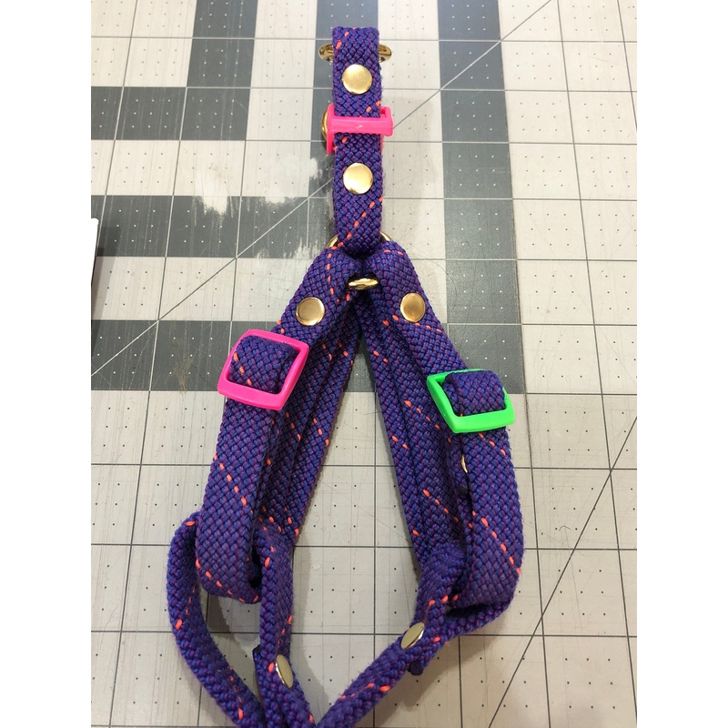 Marley Flat Rope Harness – Purple Pink