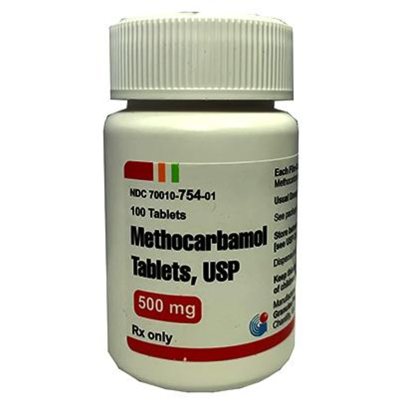 Methocarbamol Tablets (Rx)|500 mg|750 mg|100 Count|500 Count