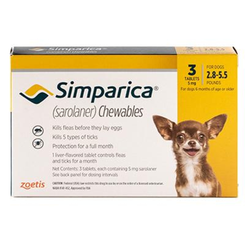 Simparica Chewables – 3 months (Rx)