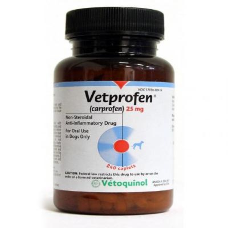 Vetprofen Caplet (Rx)|25 mg|75 mg|100 mg|240 Caplets