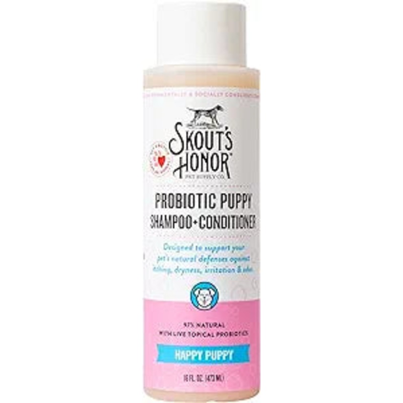 Skout’s Honor Happy Puppy Probiotic Shampoo + Conditioner