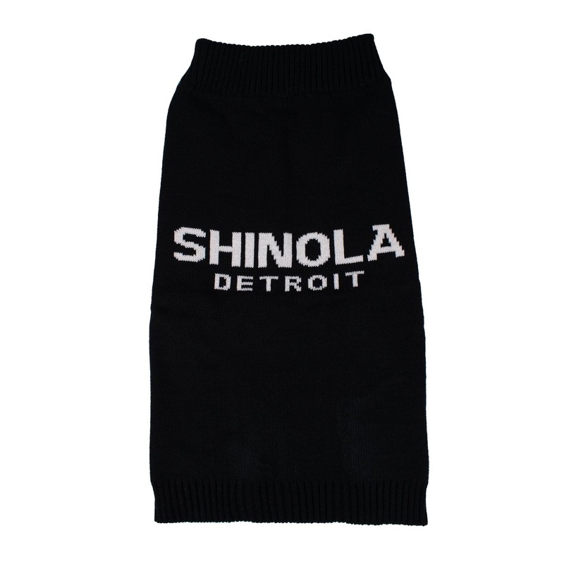 Shinola Brand Logo Knitted Pet Sweater