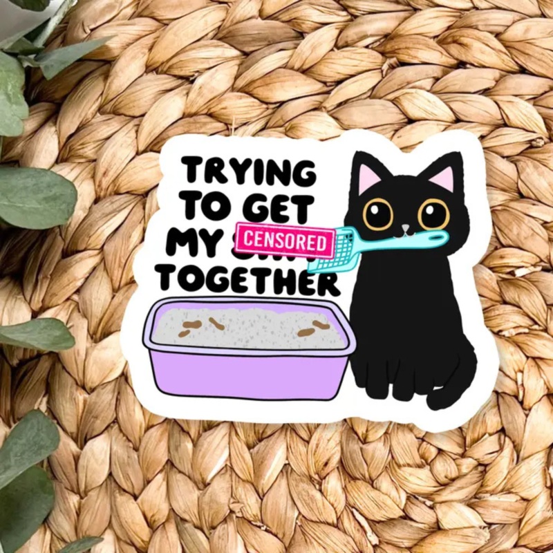 Trying To Get It Together Vinyl Sticker