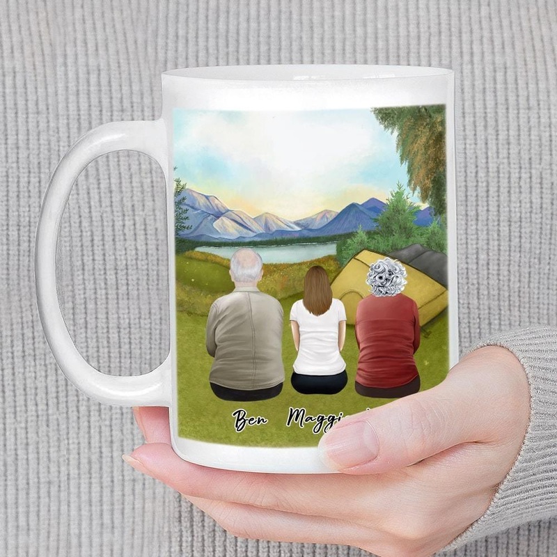Camping Personalized Family Coffee Mug