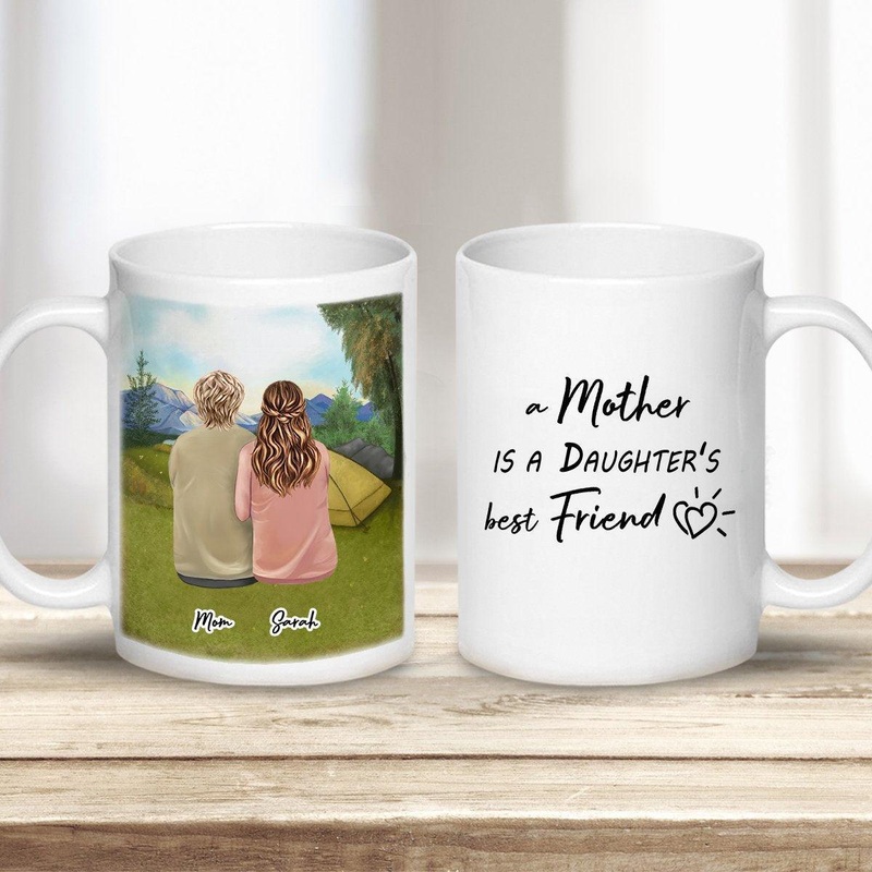 Camping Personalized Mothers Day Coffee Mug