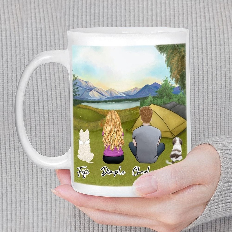 Camping Personalized Pet & Owner Coffee Mug