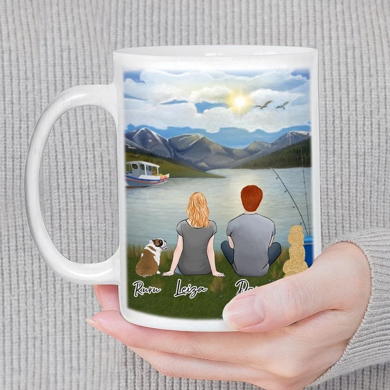 Lake & Mountain Personalized Coffee Mug