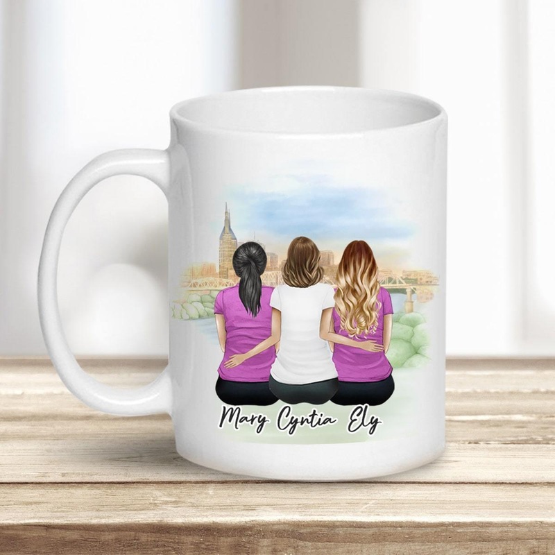 Nashville Personalized Best Friend Sister Coffee Mug