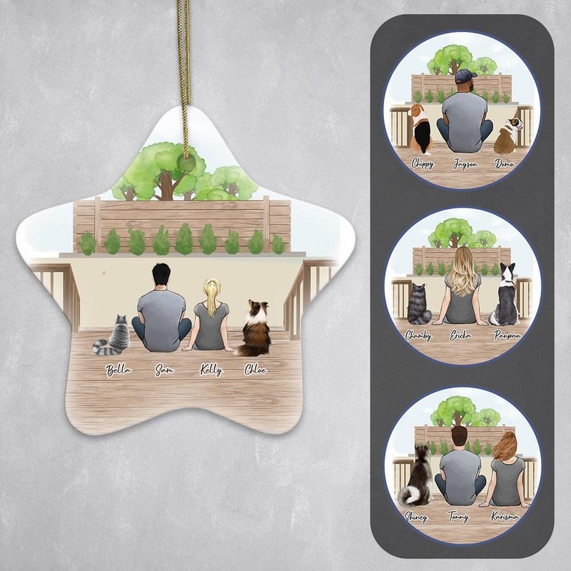 Backyard Star Ornament – Personalized Pet & Owner Backyard