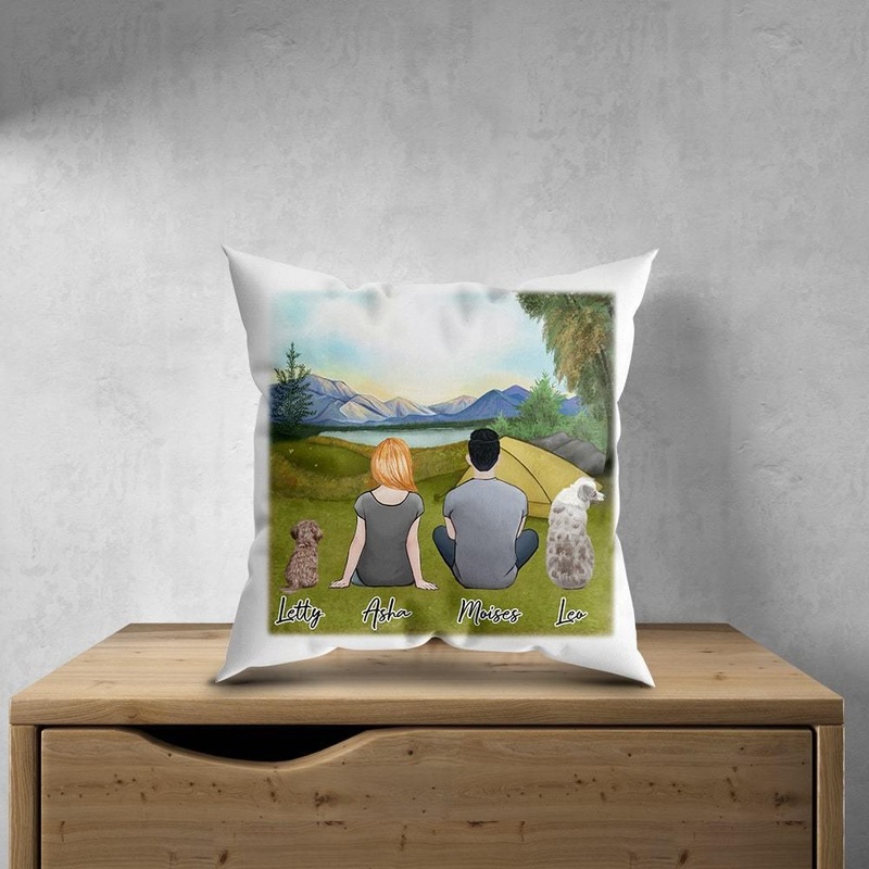 Camping Personalized Pet & Owner Pillow