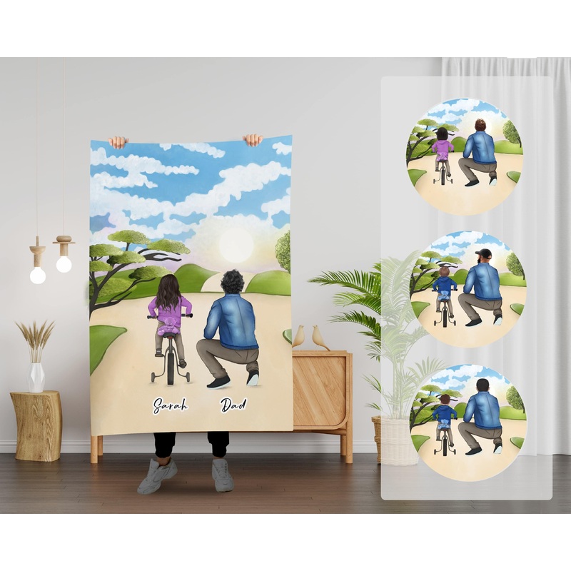 Fathers Day Blanket – Custom Printed