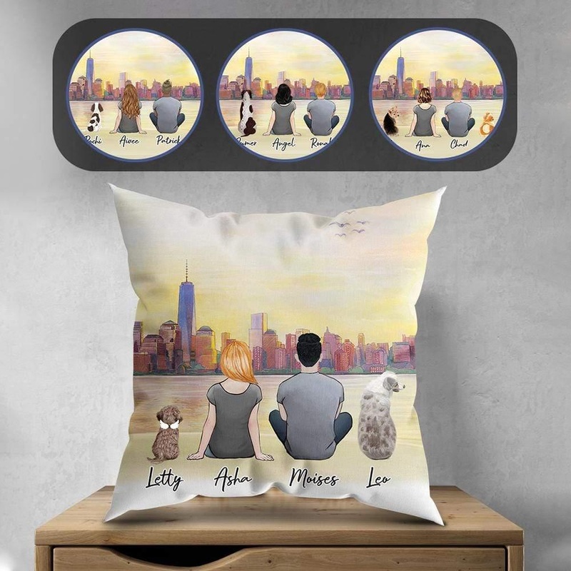 NYC Personalized Pet & Owner Pillow