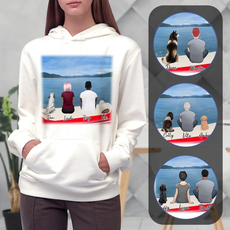 On A Boat Personalized Pet & Owner Hoodies