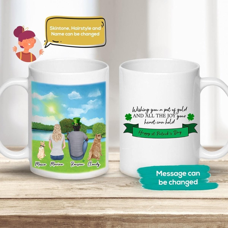 St. Patrick Custom Printed Pet & Owner Coffee Mug