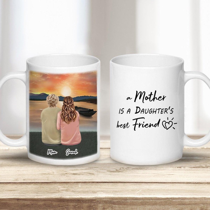 Sunset Personalized Mothers Day Coffee Mug