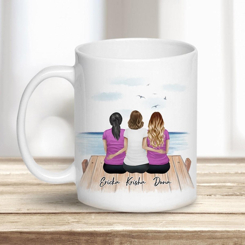 The Dock Personalized Best Friend (Or Sisters) Coffee Mug