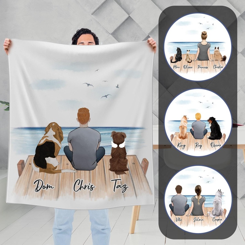The Dock Personalized Pet & Owner Blanket