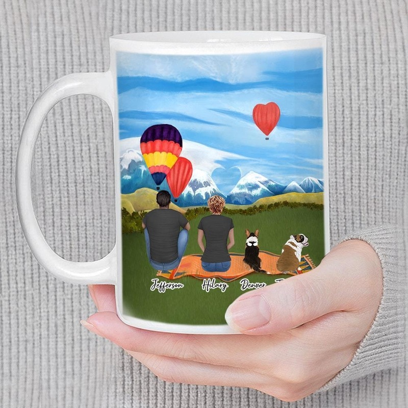 Valentine Day Custom Printed Pet & Owner Coffee Mug