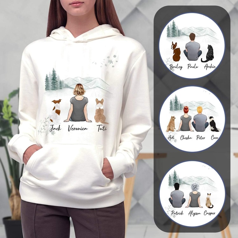 White Mountains Personalized Pet & Owner Hoodies