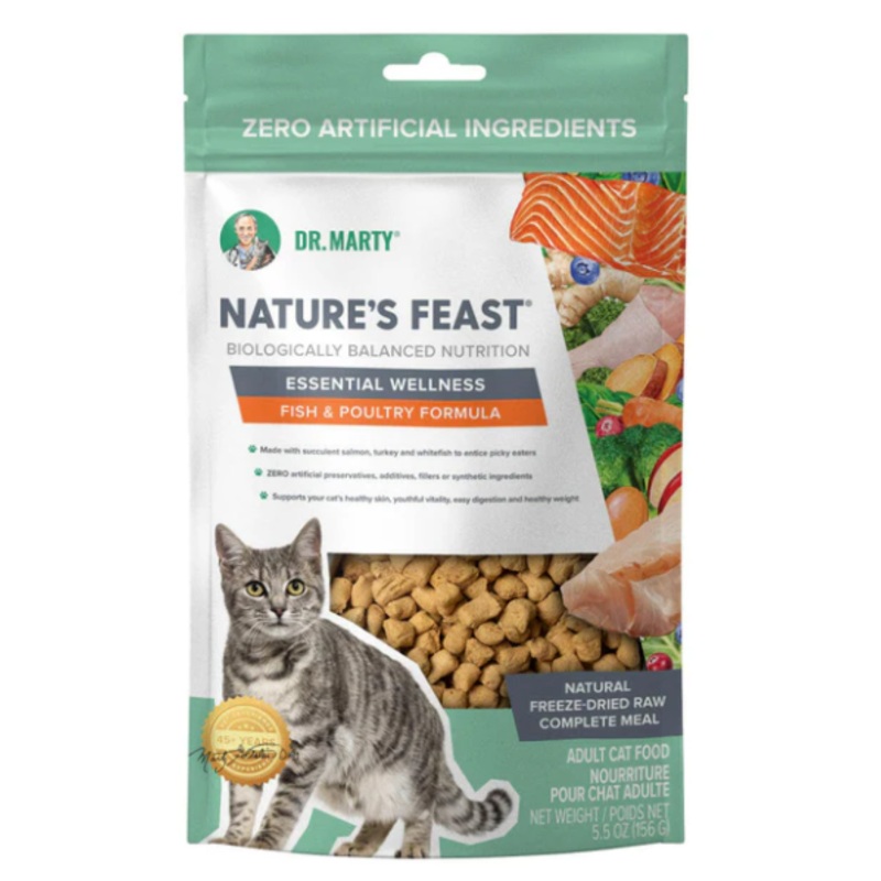 Dr Marty Natures Feast Fish & Poultry Cat 12z