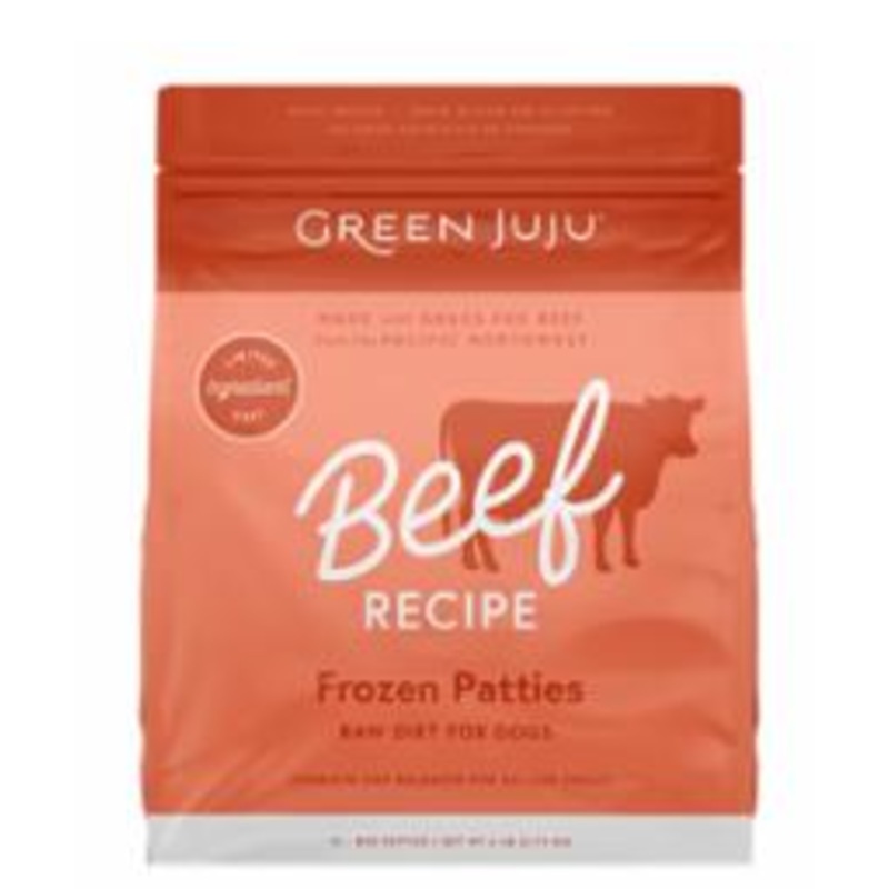 Green Juju Frozen Beef Patties 6#