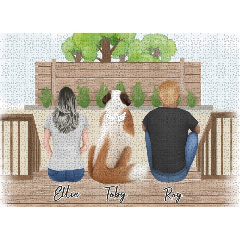 The Backyard Personalized Pet & Owner Puzzle