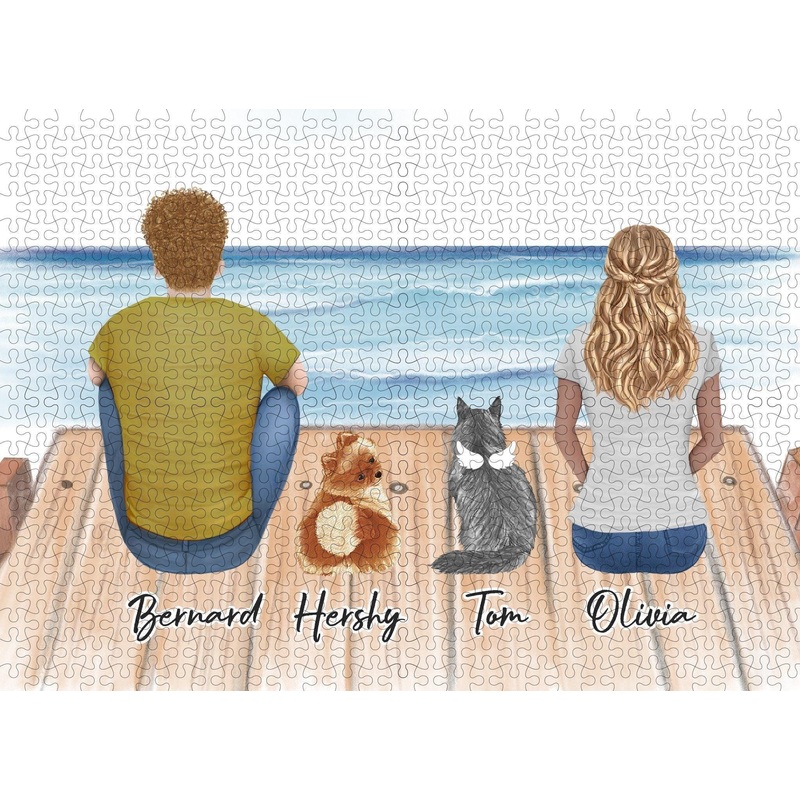The Dock Personalized Pet & Owner Puzzle