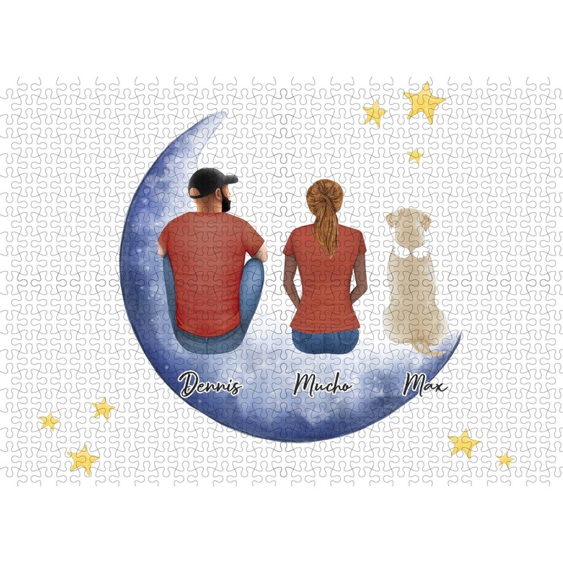The Moon & Back Personalized Pet & Owner Puzzle