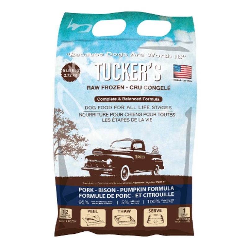 Tuckers Frozen Pork / Bison / Pumpkin 6#