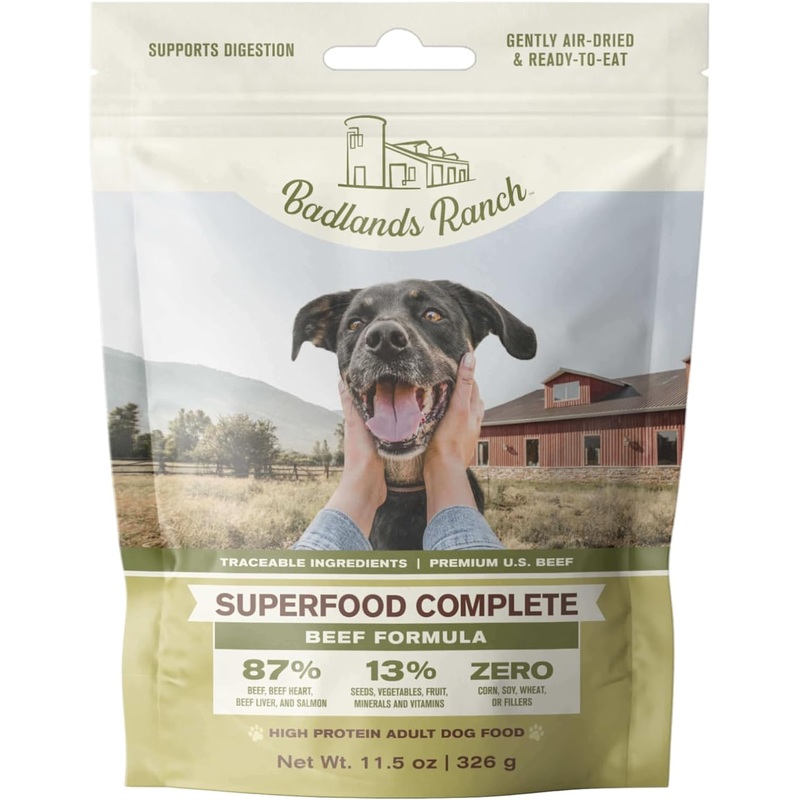 Badlands Ranch -Superfood Complete Beef Formula Air Dried Dog Food