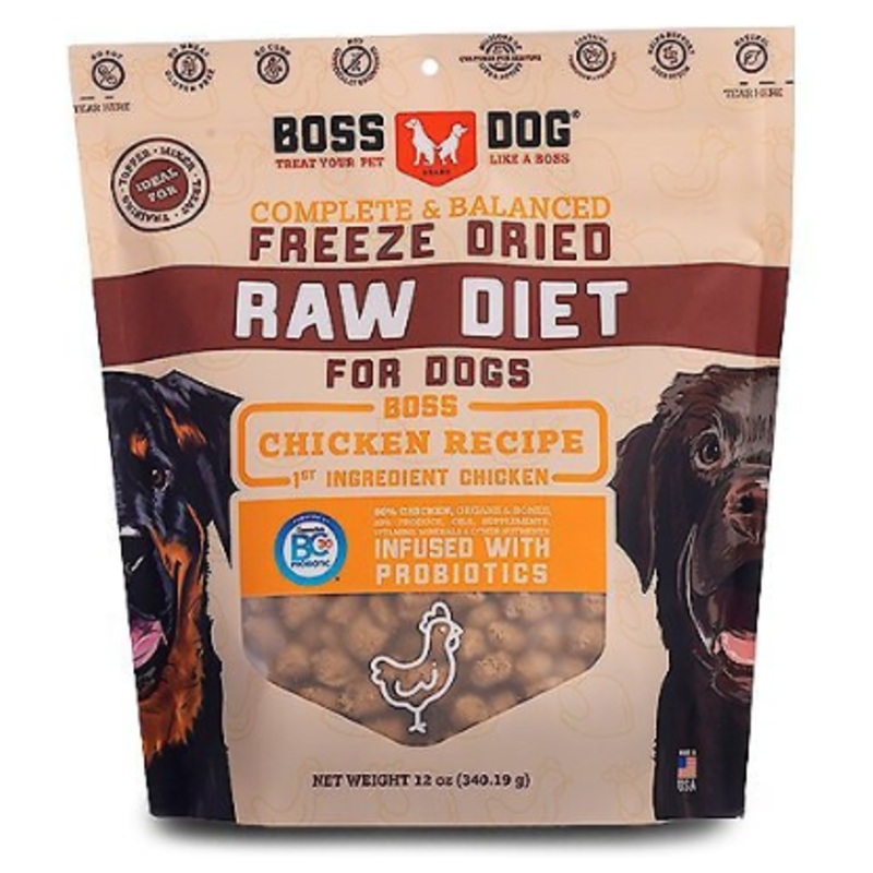 Boss Dog Freeze Dried Chicken Nuggets 12z