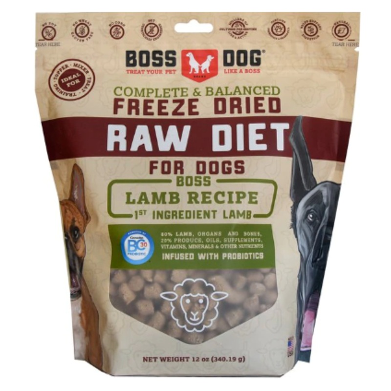 Boss Dog Freeze Dried Lamb Nuggets 12z