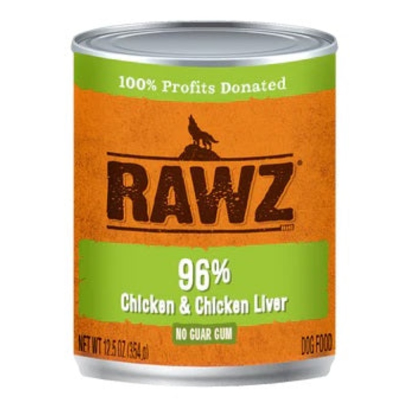 Chicken & Chicken Liver Wet Dog Food by Rawz