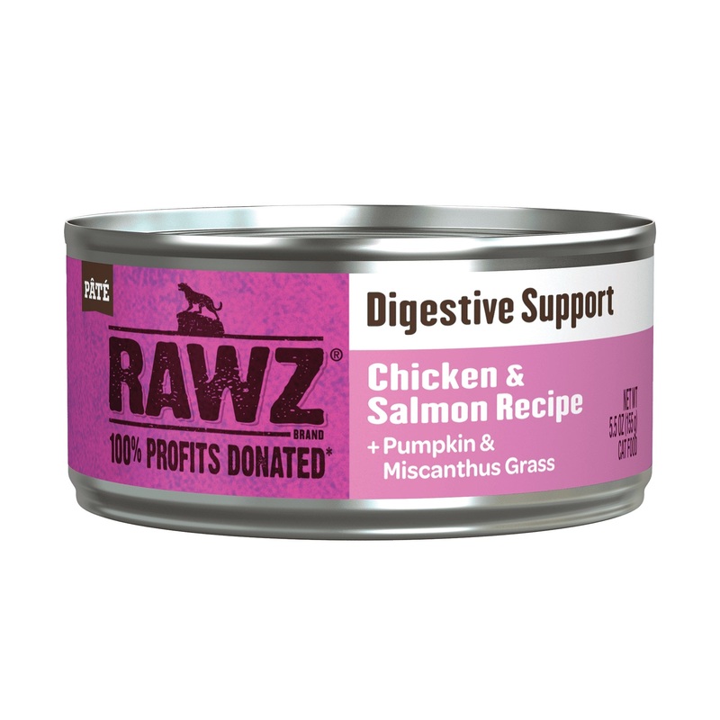 Chicken & Salmon Pate Cat Food by Rawz, 5.5oz – Digestive Support