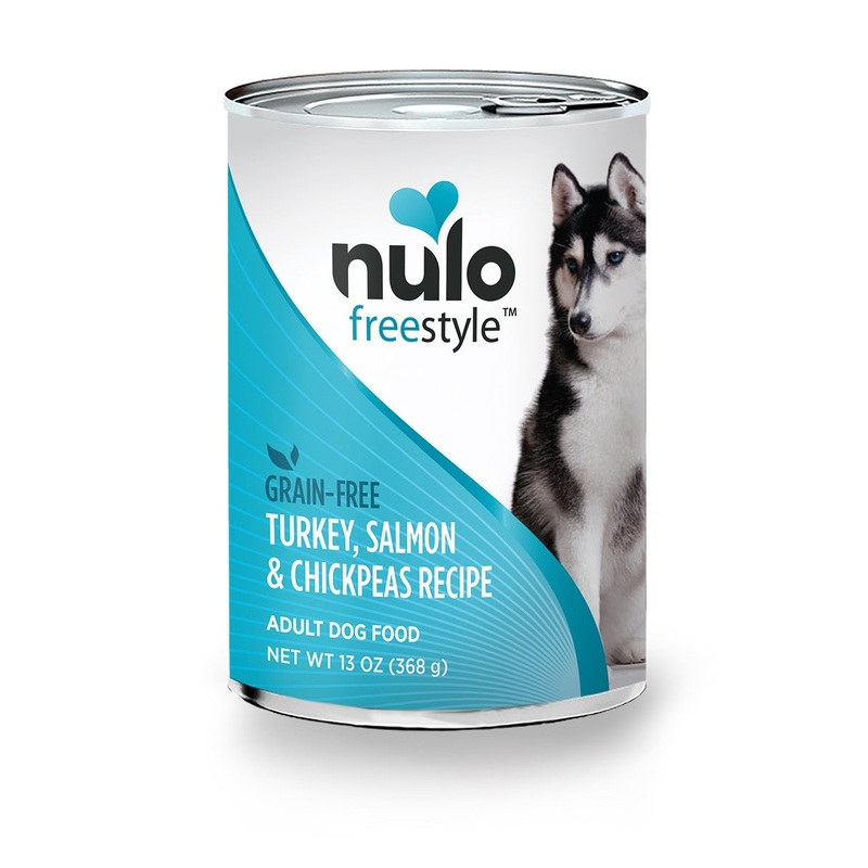 FreeStyle Turkey, Salmon & Chickpeas recipe Wet Dog Food by Nulo, 13oz