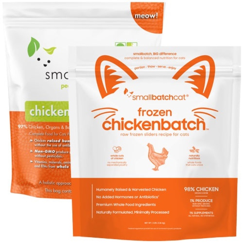 Frozen Raw Chicken Cat Food by Smallbatch – No Shipping