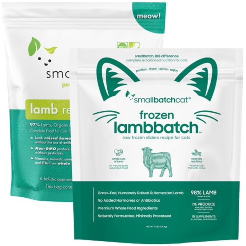 Frozen Raw Lamb Cat Food by Smallbatch – No Shipping