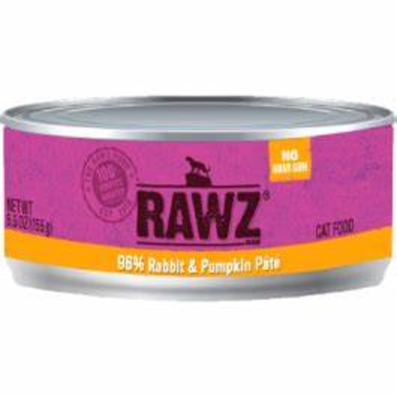 Rabbit & Pumpkin Pate Canned Cat Food by Rawz 5.5oz