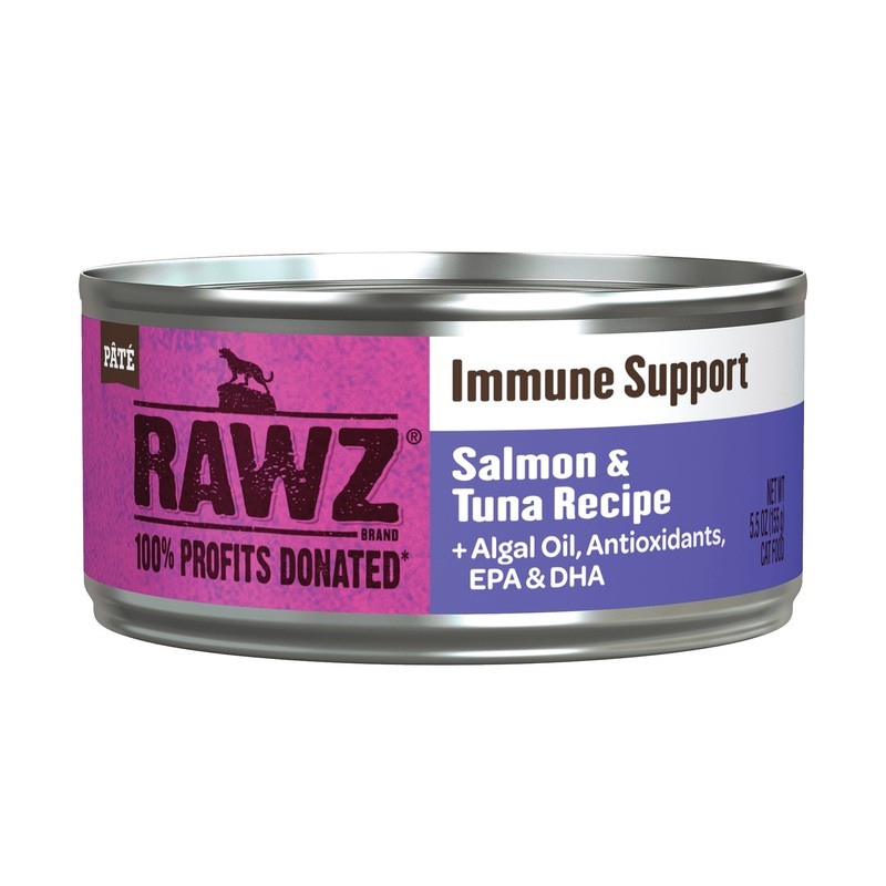 Salmon & Tuna Pate Cat Food by Rawz, 5.5oz – Immune Support
