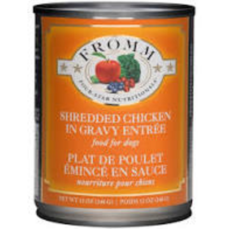 Shredded Chicken in Gravy Wet Dog Food – Fromm