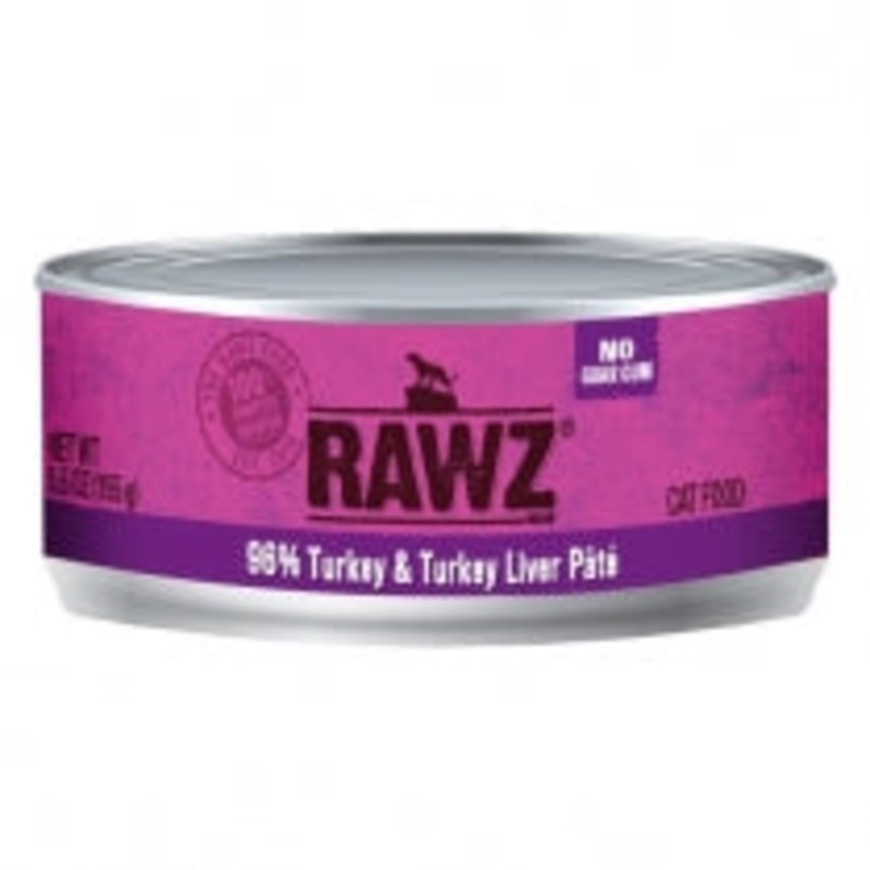 Turkey Pate Canned Cat Food by Rawz 5.5oz