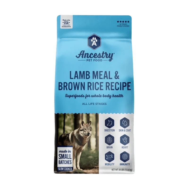 Ancestry Pet Food Lamb Meal & Brown Rice Formula Dry Kibble Dog Food