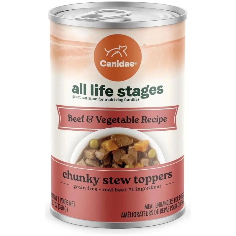 CANIDAE All Life Stages Chunky Stew Toppers Wet Dog Food 6ea/12.7 oz