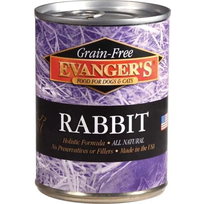 Evanger’s Grain-Free Rabbit Canned Dog & Cat Food case of 12