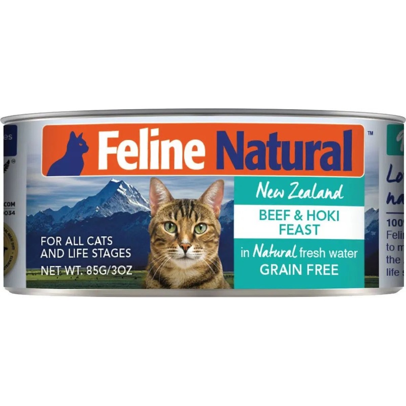 Feline Natural Beef & Hoki Feast Grain-Free Canned Cat Food
