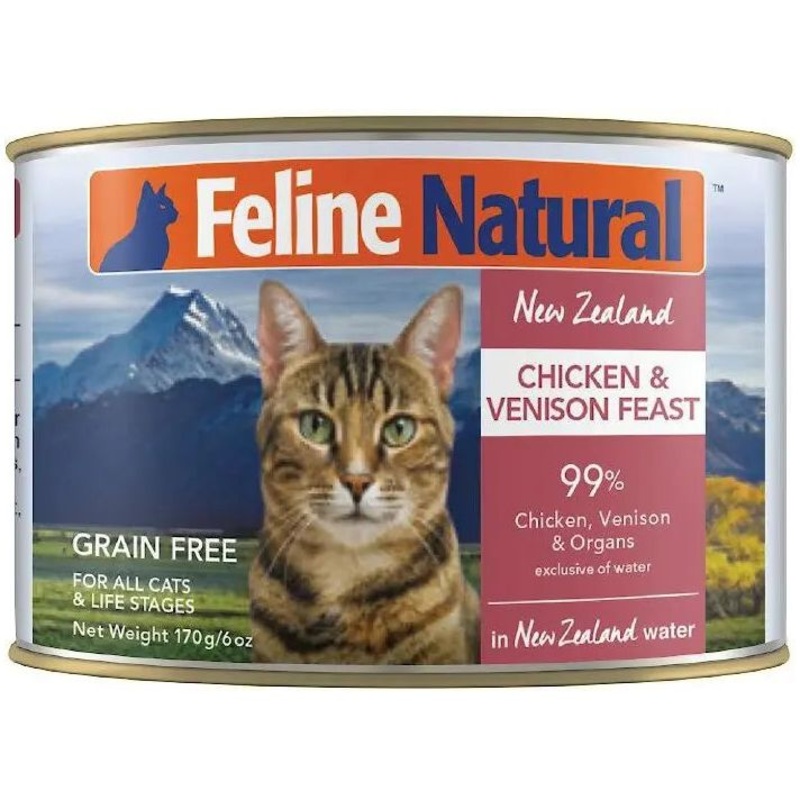 Feline Natural Chicken & Venison Feast Grain-Free Canned Cat Food 12/6oz