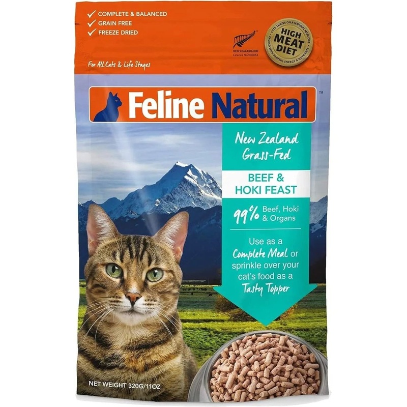 Feline Natural New Zealand Beef & Hoki Feast Grain-Free Freeze-Dried Cat Food