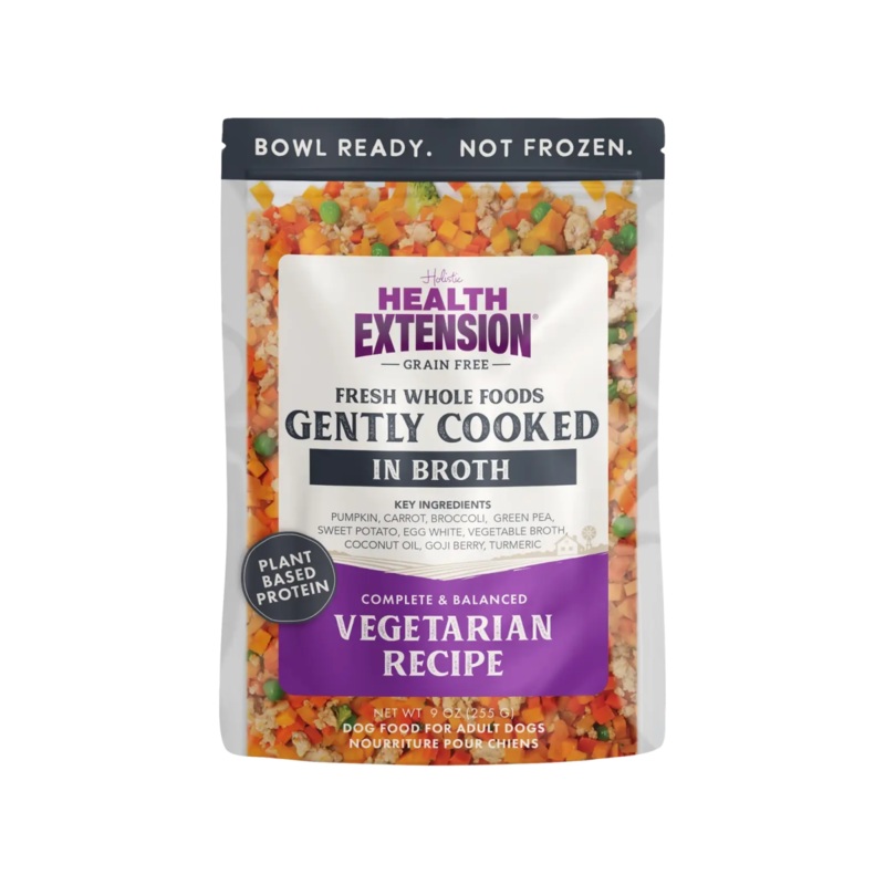 Health Extension Gently Cooked Vegetarian Recipe Pouches For Dogs