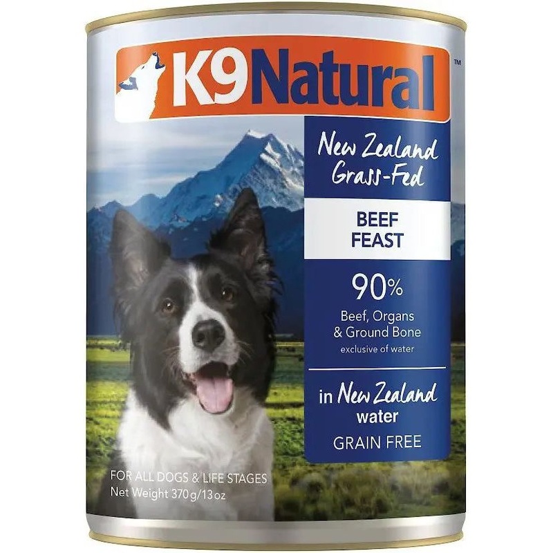 K9 Natural Grass-Fed Beef Feast Grain-Free Canned Dog Food