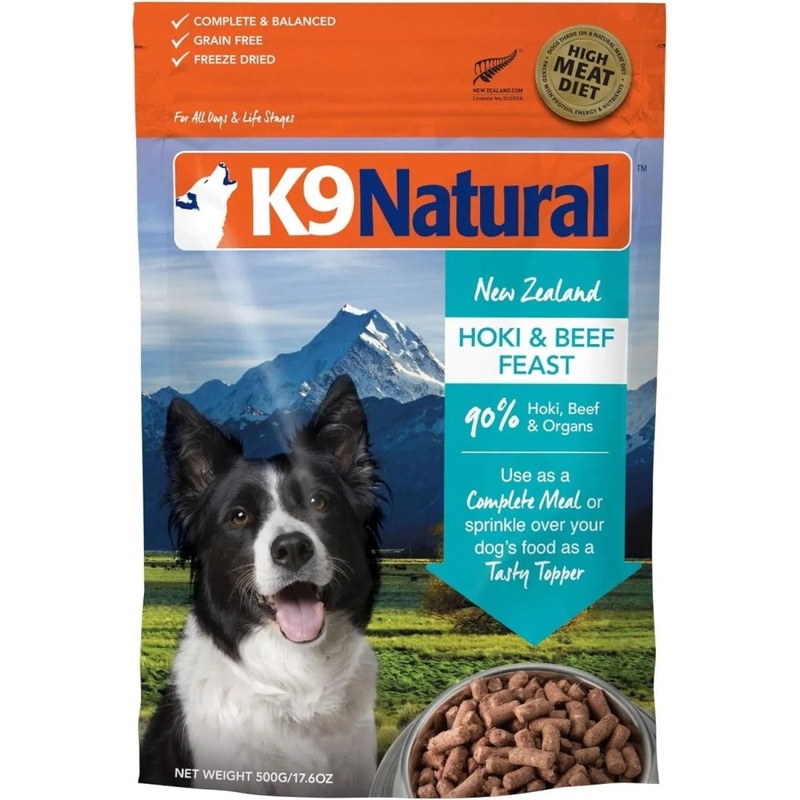 K9 Natural Hoki & Beef Grain-Free Freeze-Dried Dog Food